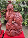 Tượng Nghê Gỗ Tử Đàn Cao 52 Ngang 30 Sâu 25 (cm)