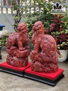 Tượng Nghê Gỗ Tử Đàn Cao 52 Ngang 30 Sâu 25 (cm)