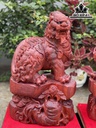 Tượng Nghê Gỗ Tử Đàn Cao 52 Ngang 30 Sâu 25 (cm)
