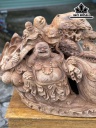 Tượng Phật Di Lặc Gỗ Ngọc Am Cao 42 Ngang 68 Sâu 28 (cm)