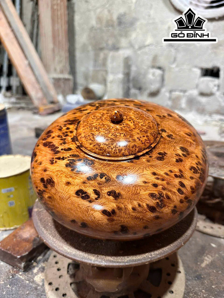 Thố Gỗ Nu Ngọc Am Cao 12 Đường Kính 21 (cm)