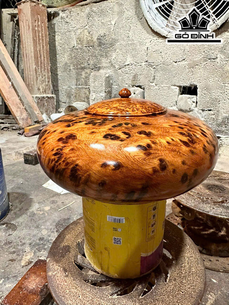 Thố Gỗ Nu Ngọc Am Cao 12 Đường Kính 21 (cm)