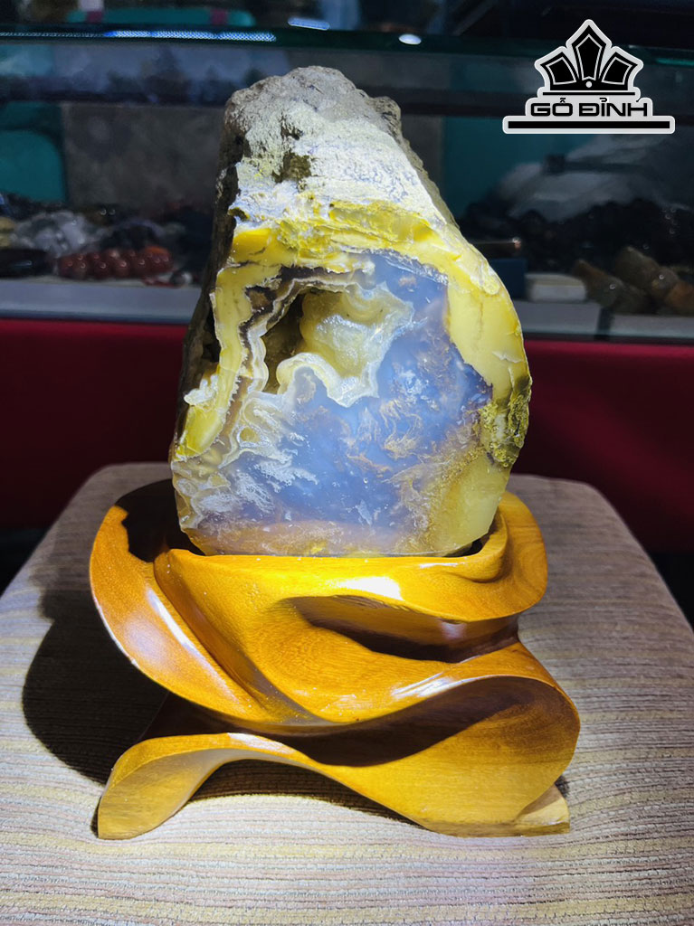 Tác Phẩm Gỗ Hóa Thạch Cao 24 (cm) 3,2kg