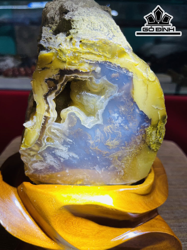 Tác Phẩm Gỗ Hóa Thạch Cao 24 (cm) 3,2kg