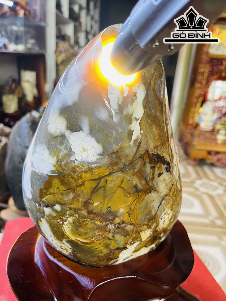 Tác Phẩm Gỗ Hóa Thạch Cao 32 (cm) 4,3kg