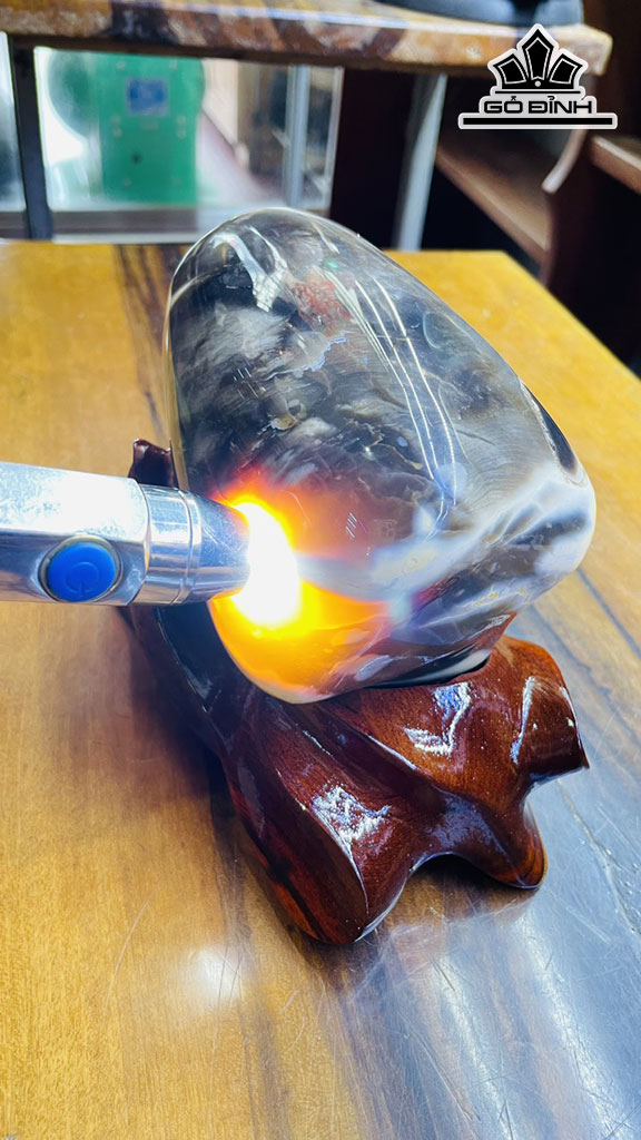 Tác Phẩm Quả Đu Đủ Gỗ Hóa Ngọc Cao 14 Ngang 14 (cm) 2kg