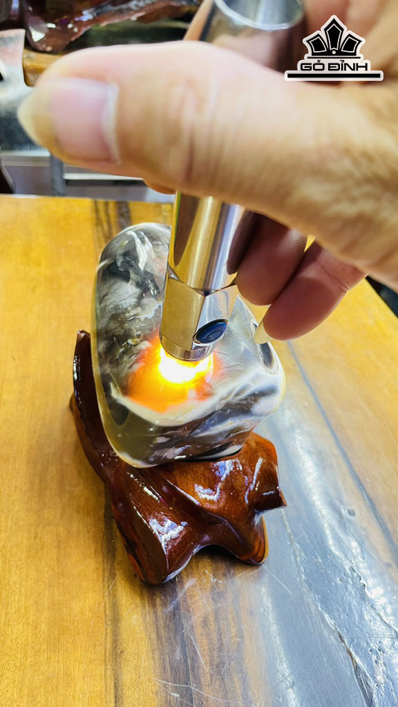 Tác Phẩm Quả Đu Đủ Gỗ Hóa Ngọc Cao 14 Ngang 14 (cm) 2kg