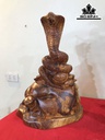 Tượng Rắn Phong Thủy Gỗ Cẩm Cao 41 Ngang 28 Sâu 17 (cm)