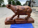 Tượng Trâu Gỗ Cẩm Cao 20 Ngang 31 Sâu 12 (cm)