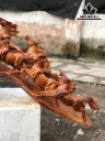Tượng Bát Mã Gỗ Hương Cao 56 Ngang 113 Sâu 35 (cm)