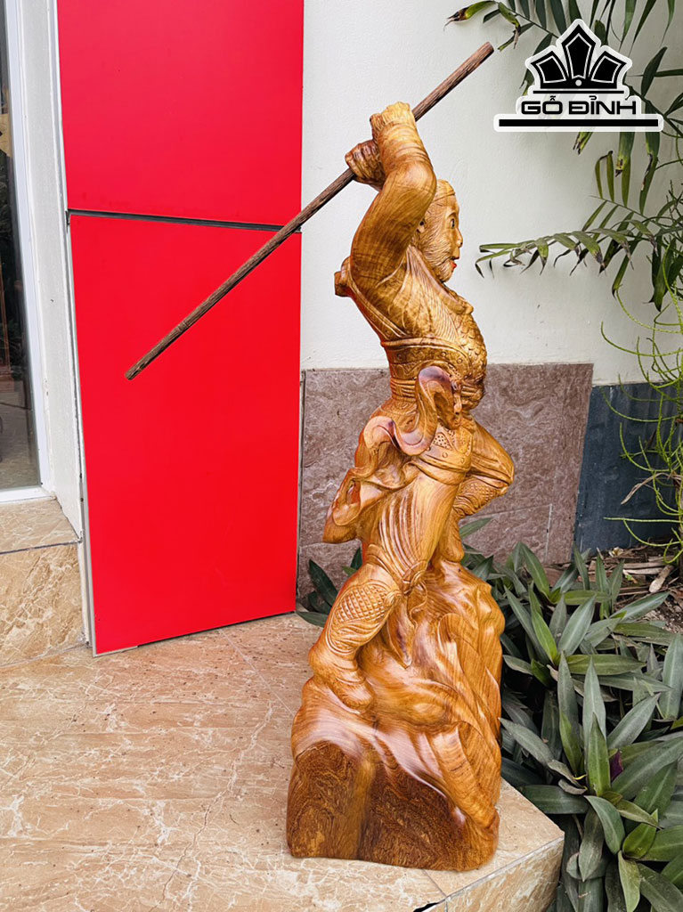 Tề Thiên Đại Thánh Gỗ Hương Cao 70 Ngang 28 Sâu 21 (cm)