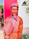 Tượng Gia Cát Lượng Gỗ Hương Cao 100 Ngang 27 Sâu 21 (cm)
