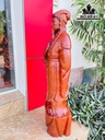 Tượng Gia Cát Lượng Gỗ Hương Cao 100 Ngang 27 Sâu 21 (cm)