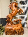 Tượng Ngựa Phong Thủy (Nhất Mã Phi Thiên) Gỗ Hương Cao 100 Ngang 60 Sâu 25 (cm)
