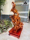 Tượng Nhất Dương Gỗ Hương Cao 72 Ngang 42 Sâu 32 (cm)