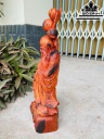 Tượng Ông Thọ Gỗ Trắc Cao 50 Ngang 22 Sâu 15 (cm)
