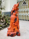 Tượng Ông Thọ Gỗ Trắc Cao 50 Ngang 22 Sâu 15 (cm)