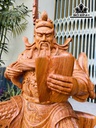 Tượng Quan Công Gỗ Hương Cao 70 Ngang 36 Sâu 23 (cm)