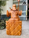 Tượng Quan Công Gỗ Hương Cao 70 Ngang 36 Sâu 23 (cm)