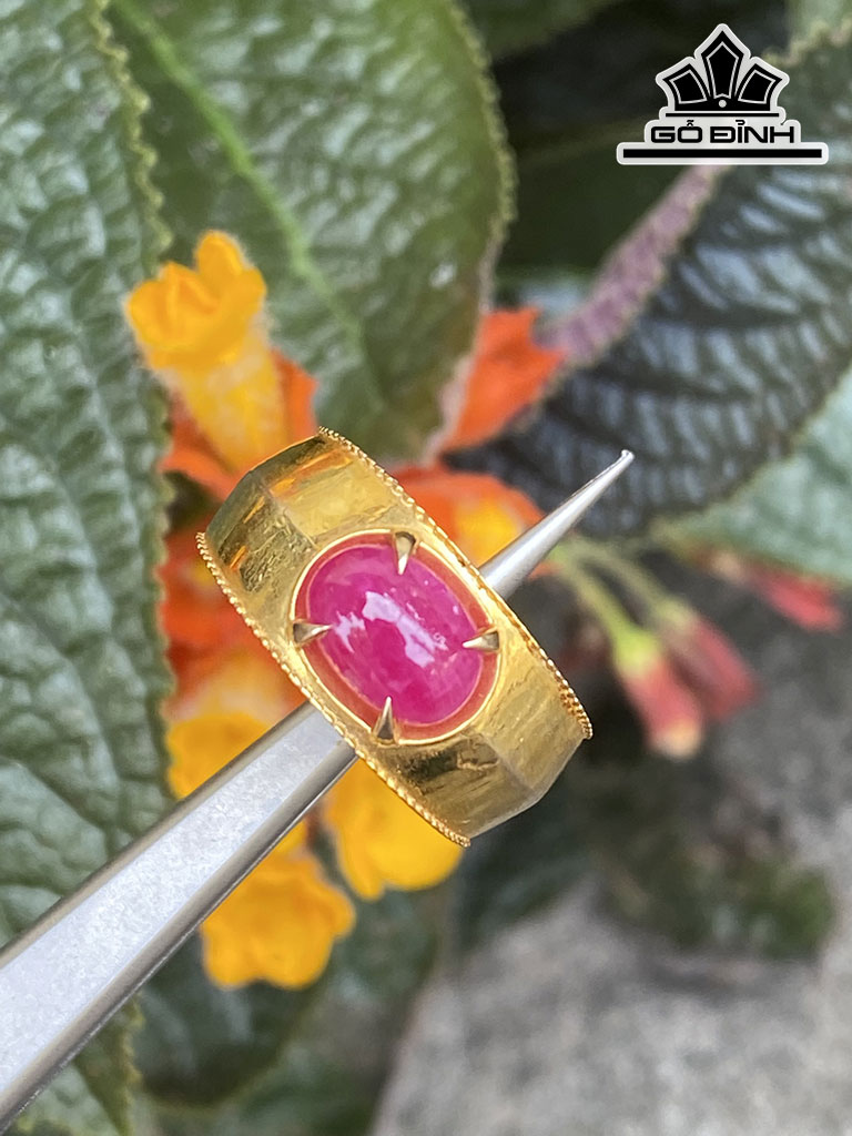 Nhẫn Đá Ruby 3,5cts
