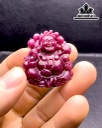 Mặt Dây Chuyền Di Lặc Đá Ruby Cao 38 Ngang 33,5 Sâu 11,9 (mm) 111,8cts