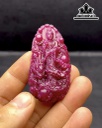 Mặt Dây Chuyền Quan Âm Đá Ruby Cao 63,3 Ngang 33,6 Sâu 9,9 (mm) 209cts