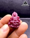 Mặt Dây Chuyền Quan Âm Tự Tại Đá Ruby Cao 35 Ngang 25,5 Sâu 12 (mm) 79cts