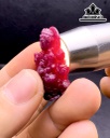 Mặt Dây Chuyền Quan Âm Tự Tại Đá Ruby Cao 35 Ngang 25,5 Sâu 12 (mm) 79cts