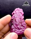 Mặt Dây Chuyền Quan Thánh Đá Ruby Cao 62,8 Ngang 39,5 Sâu 9,3 (mm) 176cts