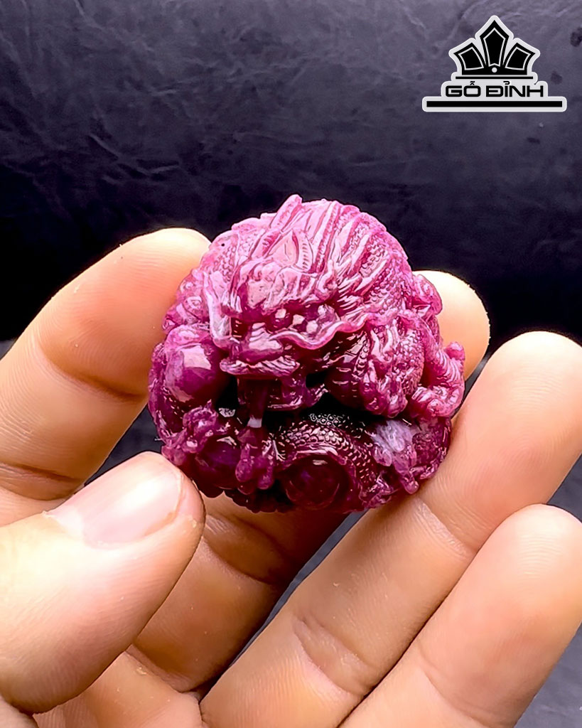 Rồng Đá Ruby Cao 30,3 Ngang 41,8 Sâu 25 (mm) 268,8cts