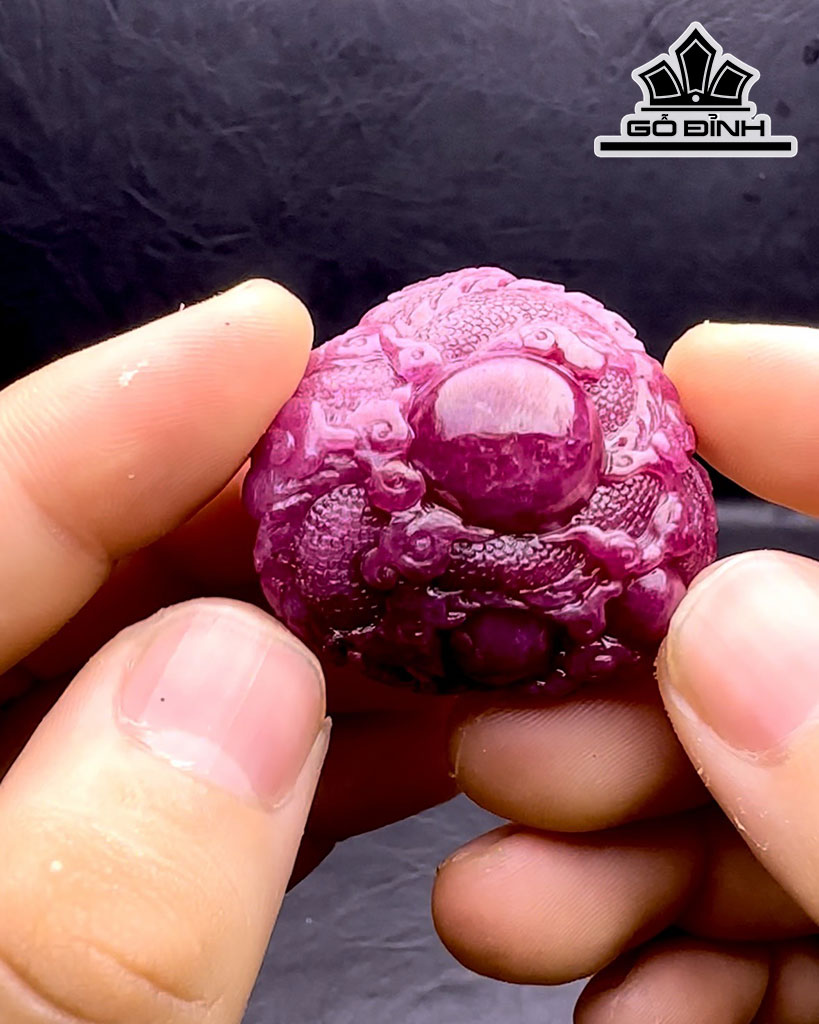 Rồng Đá Ruby Cao 30,3 Ngang 41,8 Sâu 25 (mm) 268,8cts