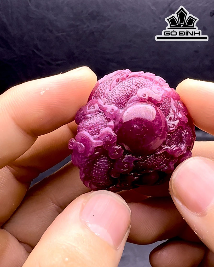Rồng Đá Ruby Cao 30,3 Ngang 41,8 Sâu 25 (mm) 268,8cts