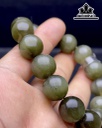 Vòng Tay Đá Thạch Anh Tóc Xanh Đường Kính Hạt 15 (mm) 77gr