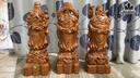 Tượng Phúc Lộc Thọ (Tam Đa) Gỗ Hương Cao 50 Ngang 18 Sâu 16 (cm)