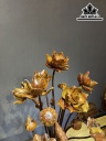Bình Hoa Sen Gỗ Cẩm 17 Cành Cao 94 Ngang 55 Sâu 55 (cm)