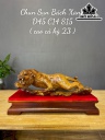 Tượng Hổ Phong Thủy Gỗ Bách Xanh Ngang 45 Cao 14 Sâu 15 (cm)