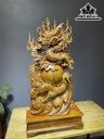 Tượng Rồng ( Nhất Long) Gỗ Ngọc Am Cao 91 Ngang 48 Sâu 18 (cm)