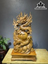 Tượng Rồng ( Nhất Long) Gỗ Ngọc Am Cao 91 Ngang 48 Sâu 18 (cm)