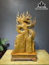 Tượng Rồng ( Nhất Long) Gỗ Ngọc Am Cao 91 Ngang 48 Sâu 18 (cm)