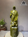 Tượng Trần Hưng Đạo Gỗ Trắc Xanh Cao 70 Ngang 20 Sâu 17 (cm)