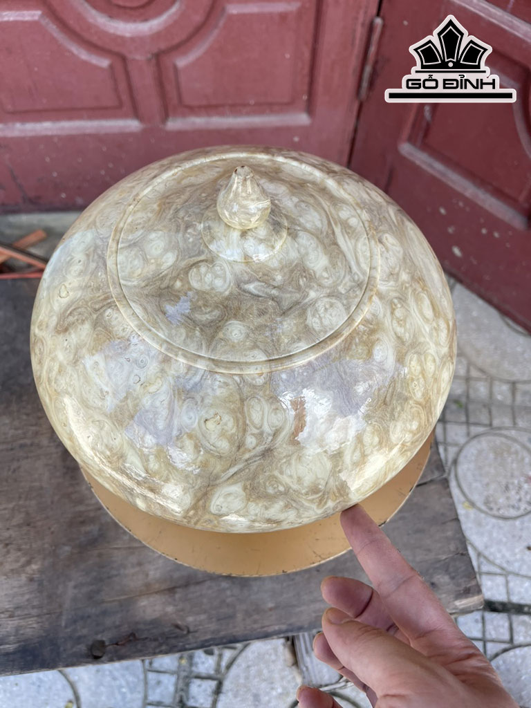 Chum Phú Quý Gỗ Nu Nghiến Cao 25 Đường Kính 26 (cm)