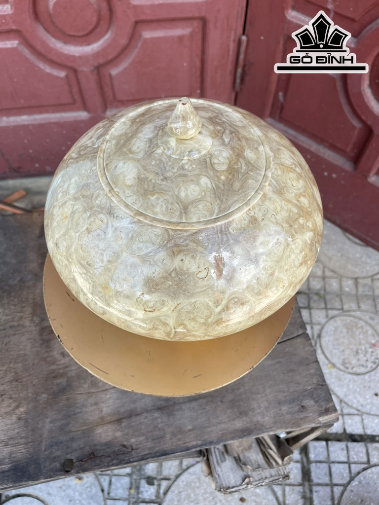 Chum Phú Quý Gỗ Nu Nghiến Cao 25 Đường Kính 26 (cm)