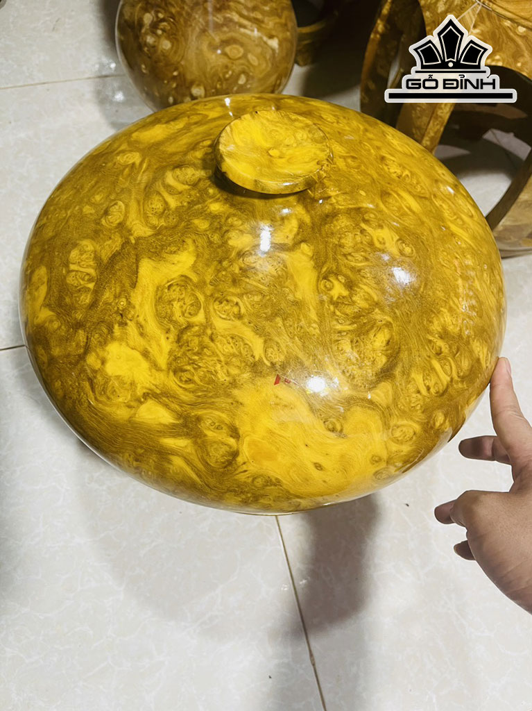 Chum Phú Quý Gỗ Nu Nghiến Cao 25 Đường Kính 38 (cm)