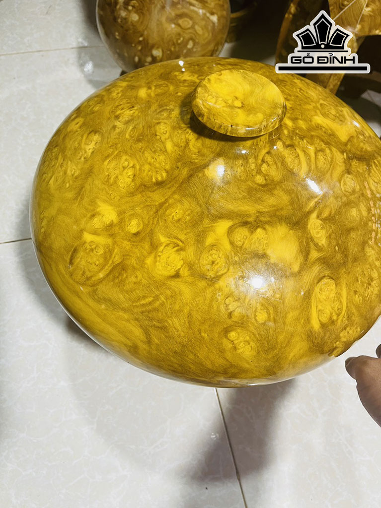 Chum Phú Quý Gỗ Nu Nghiến Cao 25 Đường Kính 38 (cm)