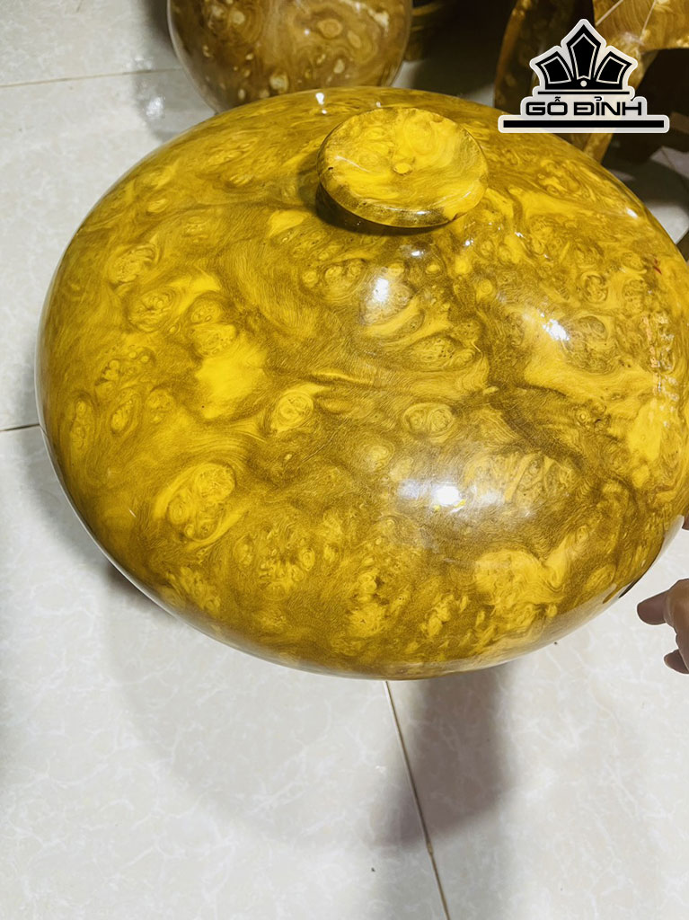 Chum Phú Quý Gỗ Nu Nghiến Cao 25 Đường Kính 38 (cm)