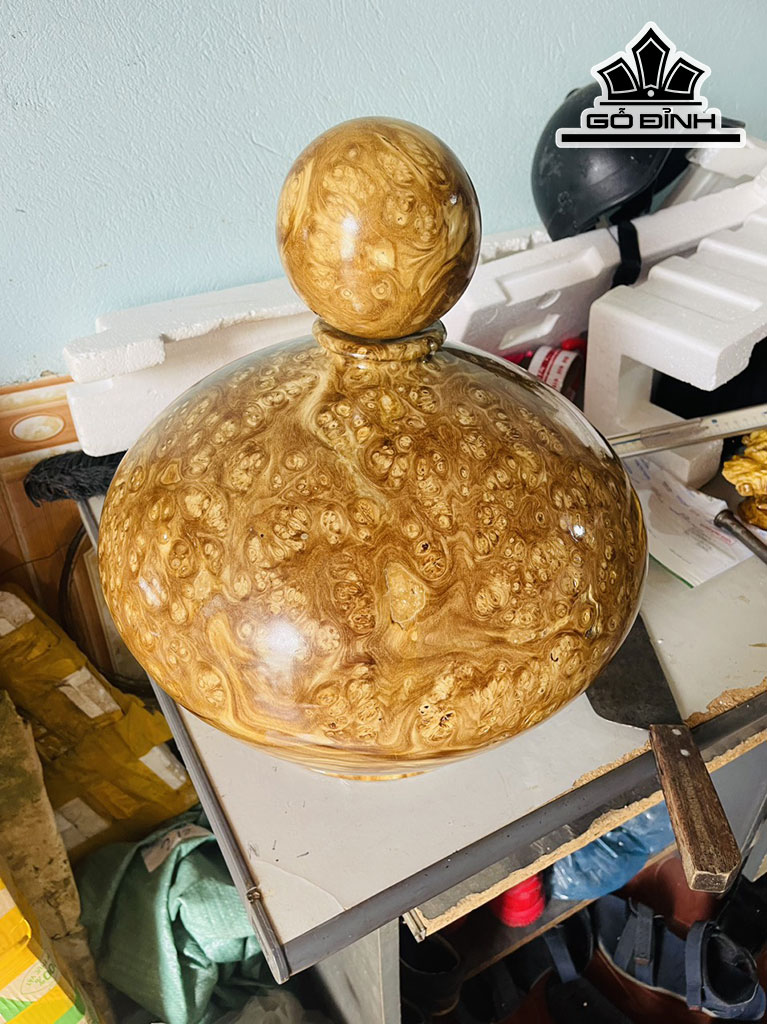 Chum Phú Quý Gỗ Nu Nghiến Cao 31 Đường Kính 38 (cm)