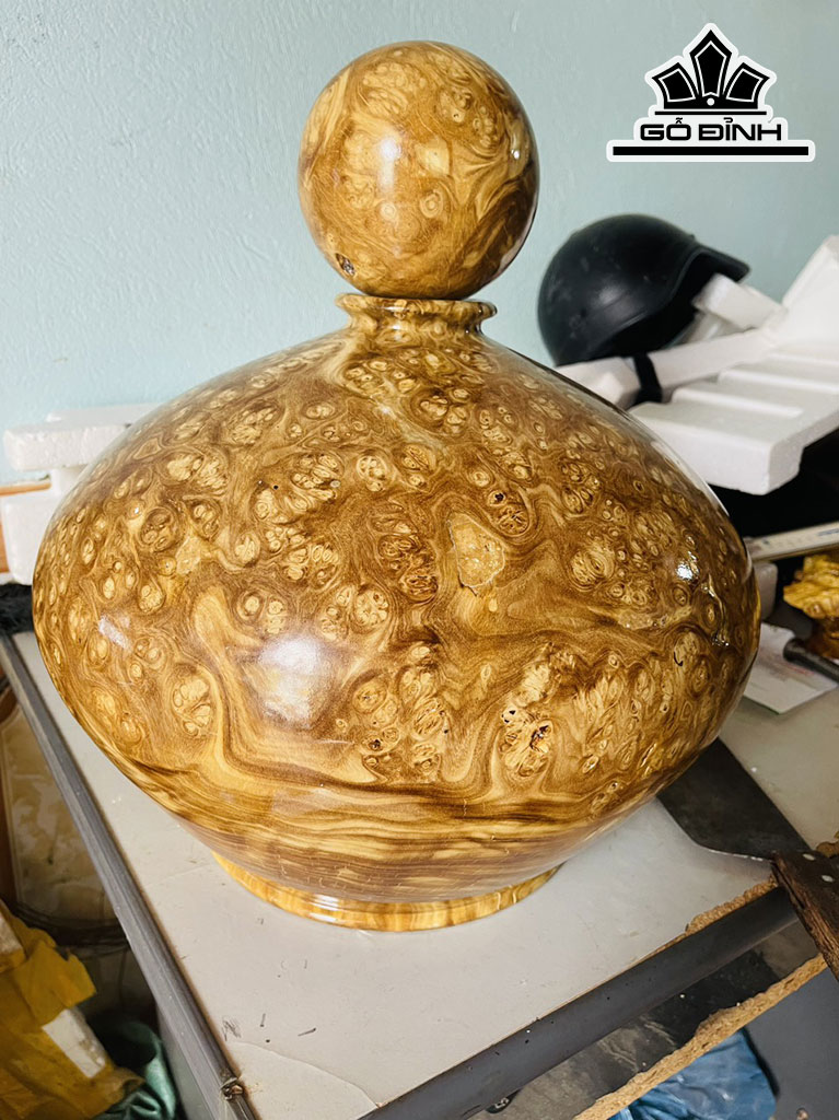 Chum Phú Quý Gỗ Nu Nghiến Cao 31 Đường Kính 38 (cm)