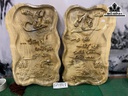 Tranh Cha Mẹ Gỗ Nu Nghiến Ngang 33 Cao 57 Sâu 3 (cm)