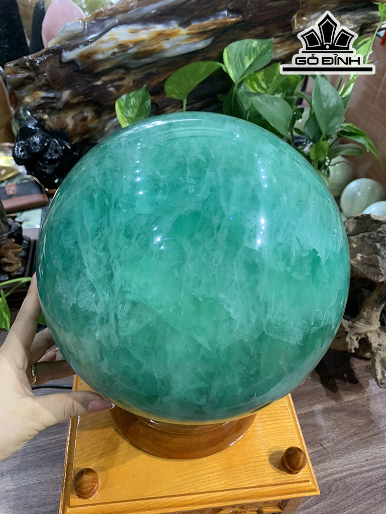 Bi Cầu Đá Flourite Đường Kính 25 (cm) 25,8kg