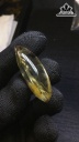 Mặt Trơn Hoa Thị Đá Thạch Anh Tóc Vàng Cao 42,6 Ngang 20,5 Sâu 15,2 (mm) 17,5gr